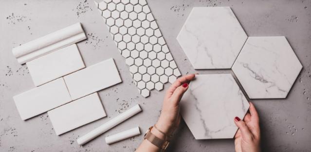 Différentes formes de carrelage